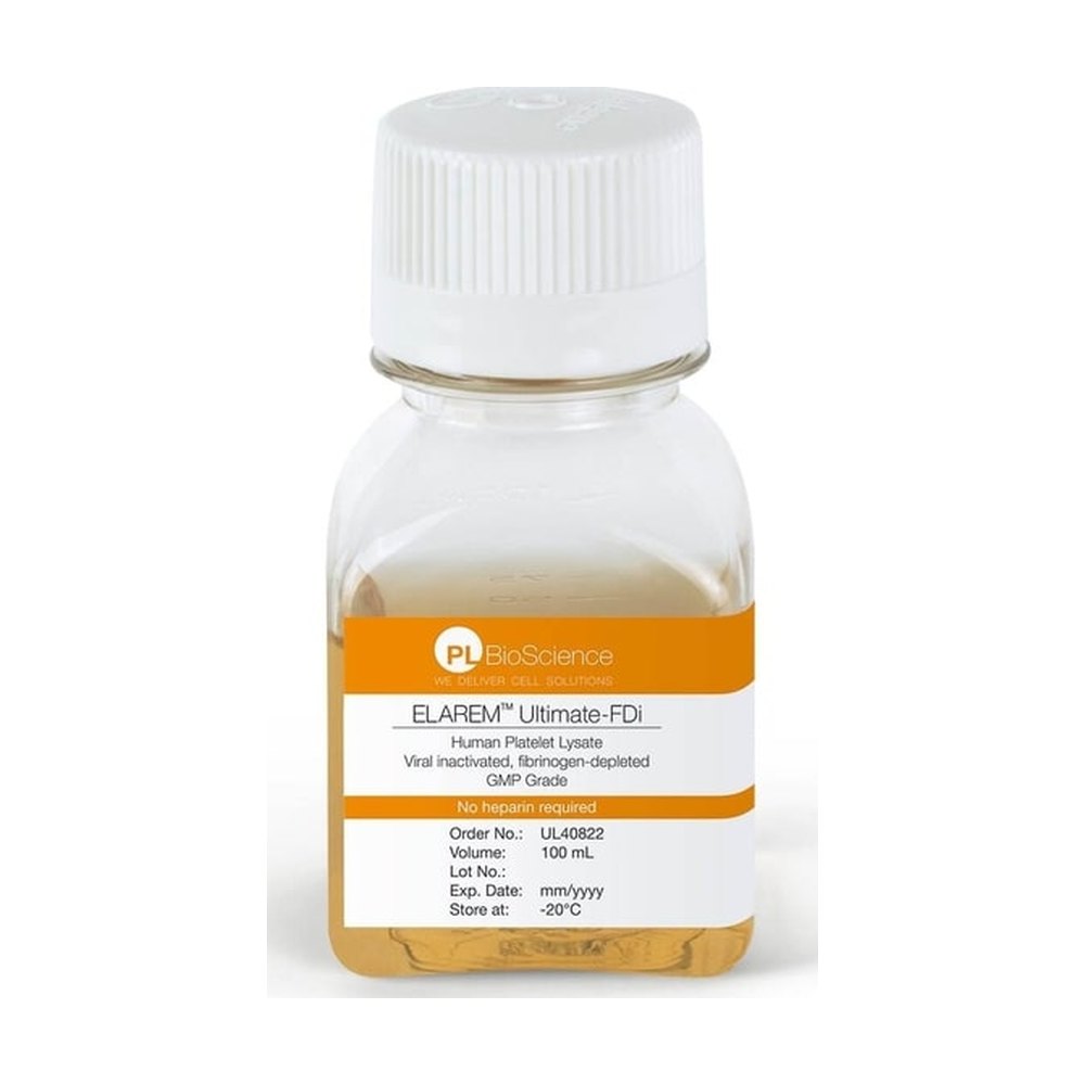 PL BioScience&nbsp;ELAREM&trade; Ultimate-Fdi, Human Platelet Lysate, Fibrinogen-depleted, Viral inactivated