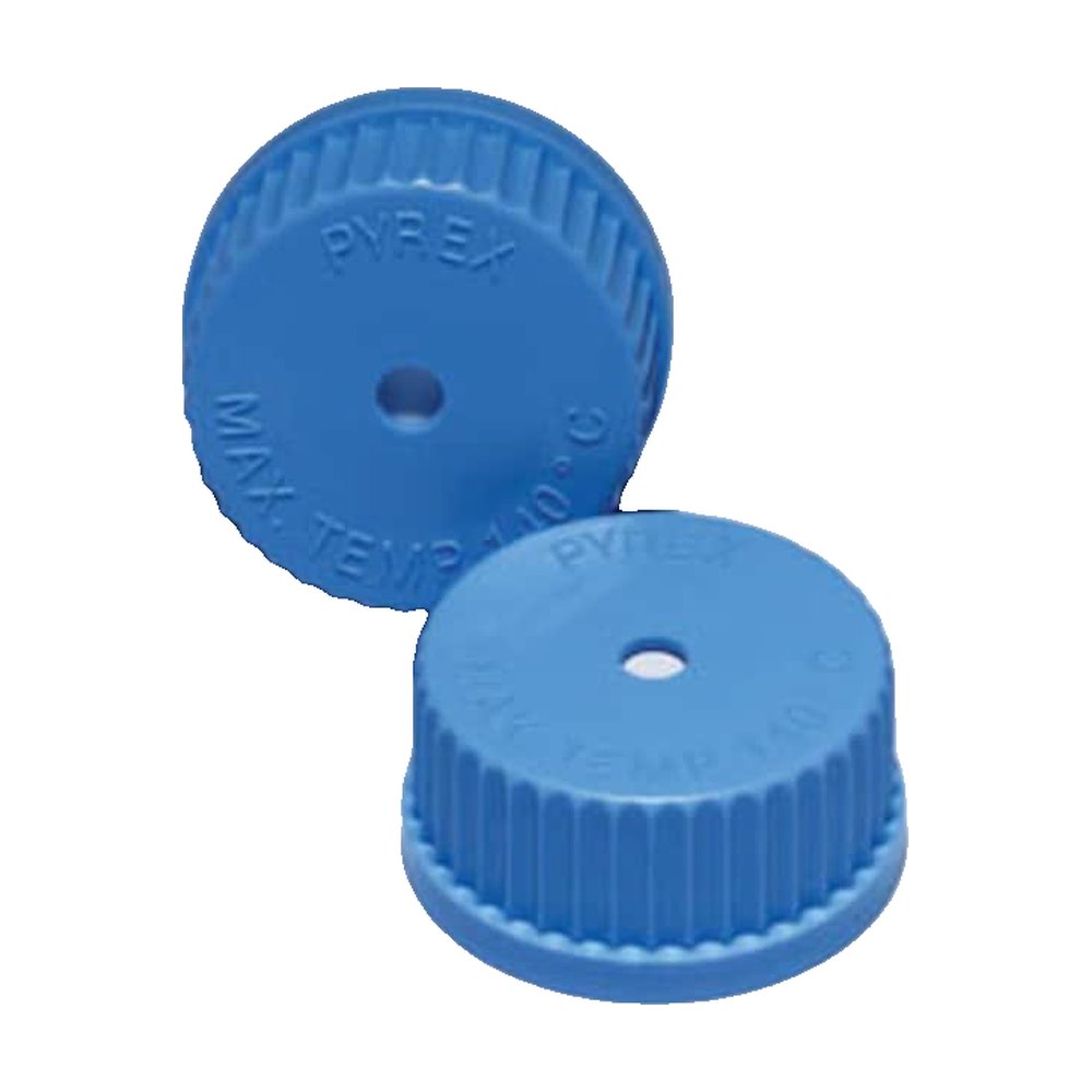 Bouchon à vis en PP Pyrex&trade; avec membrane en PTFE