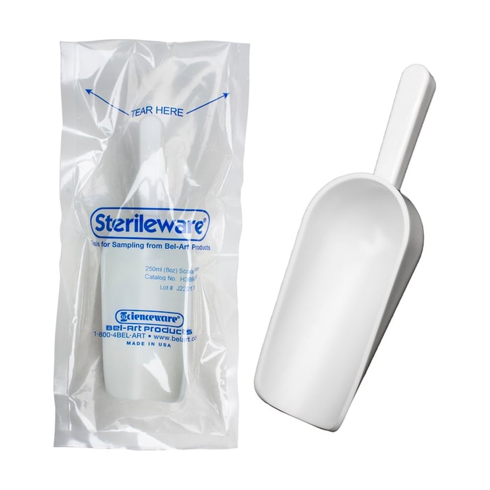 SP Scienceware&trade;&nbsp;Pelles d’échantillonnage stériles à conditionnement double Bel-Art&trade; Sterileware, blanches