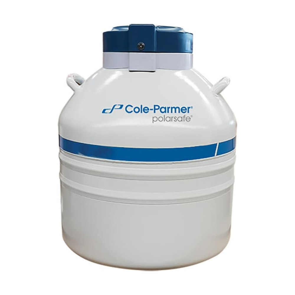 Cole-Parmer&trade;&nbsp;Flacon Dewar de stockage cryogénique PolarSafe&trade;PolarSafe avec racks