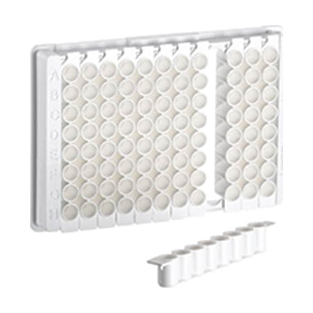 Greiner Bio-One&nbsp;Plaques à barrettes à fond plat en polystyrène à 96 puits, 1 x 8 barrettes