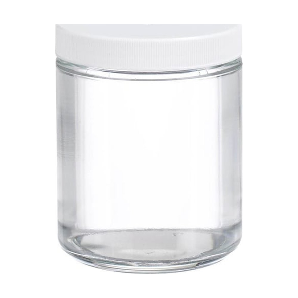  Fisherbrand™ Cuves en verre transparentes à parois droites avec bouchons en PP blanc