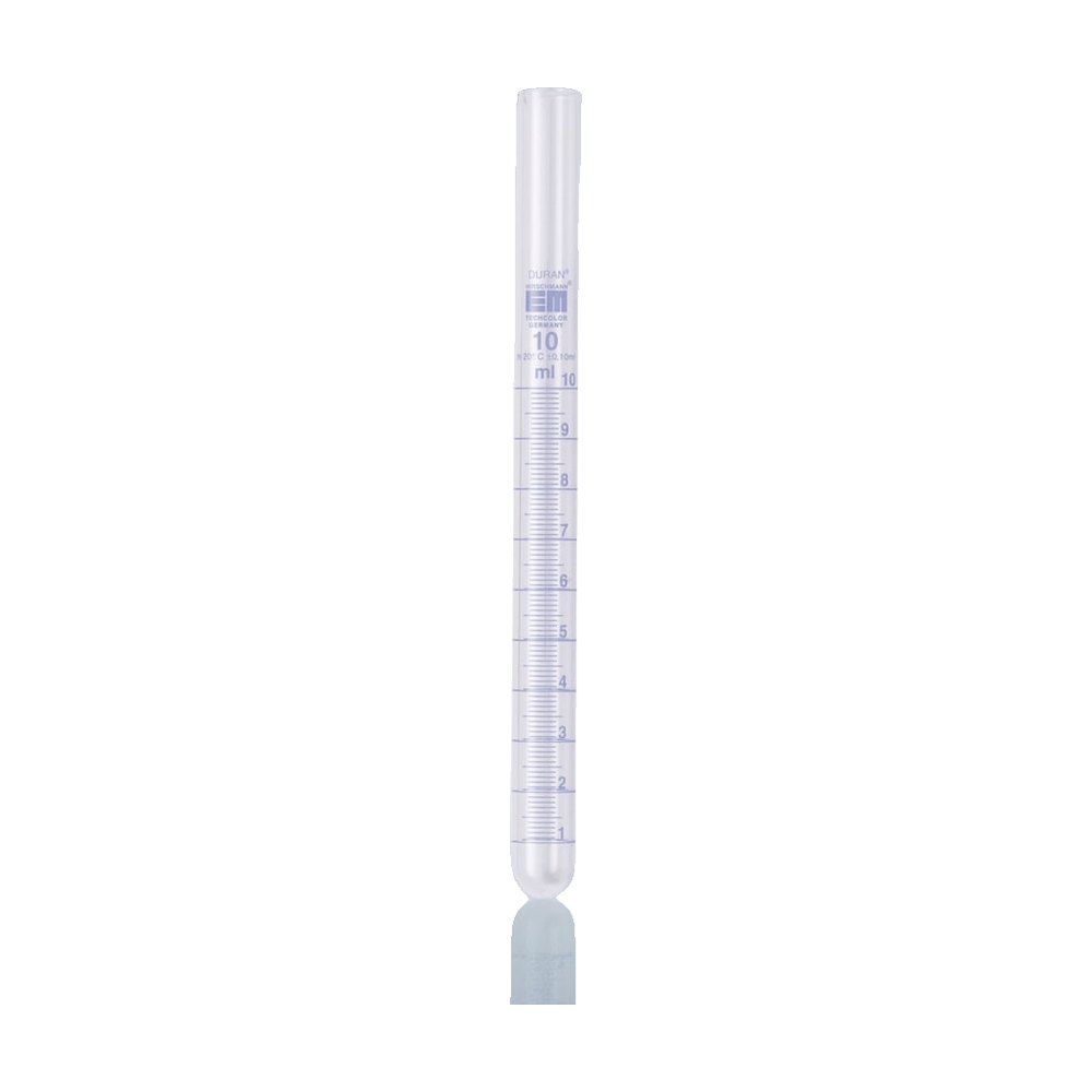 Hirschmann&trade;&nbsp;Tubes à essai DURAN&trade; avec graduations bleues
