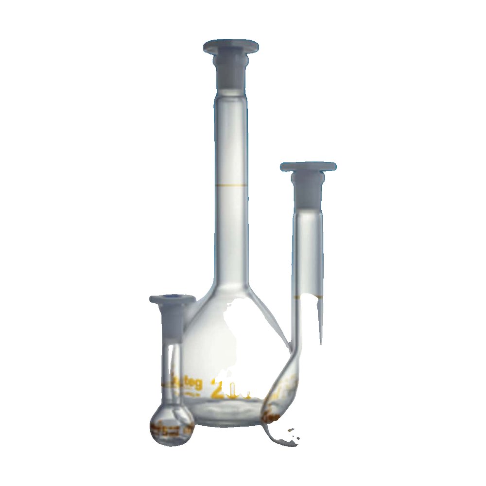 Witeg&trade;&nbsp;Flacon volumétrique en verre borosilicaté 3.3 de classe A avec bouchon en polyéthylène