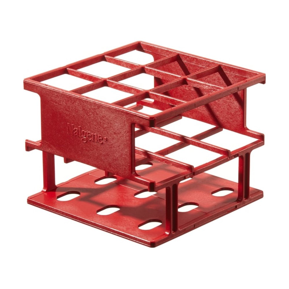 Demi-racks Nalgene™ Unwire™ : Technologie de fabrication Resmer™ Rouge
