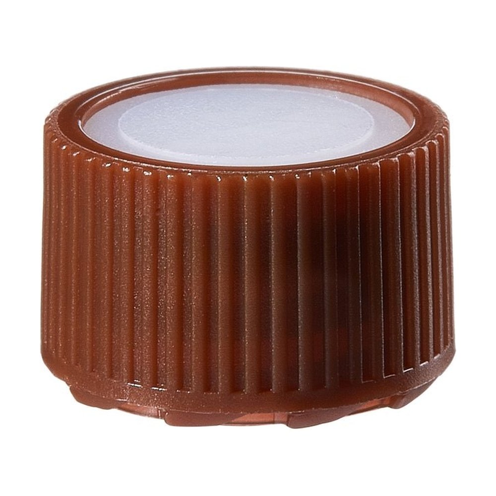 Thermo Scientific™ Bouchons ambrés à profil haut en PPCO Nalgene™, avec inserts de couleur pour flacons de micro-conditionnement : non stériles