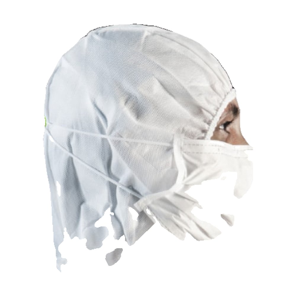 Isofield&trade;&nbsp;Masques faciaux non stériles pour salle blanche Peta 230, à élastiques auriculaires et barrette nasale - compatibles ISO classe 4/5