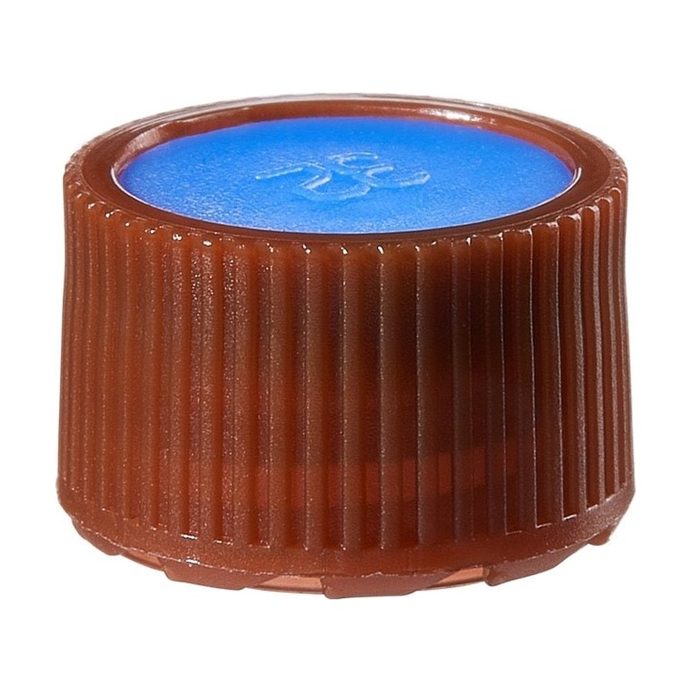 Thermo Scientific™ Bouchons ambrés à profil haut en PPCO Nalgene™, avec inserts de couleur pour flacons de micro-conditionnement : non stériles