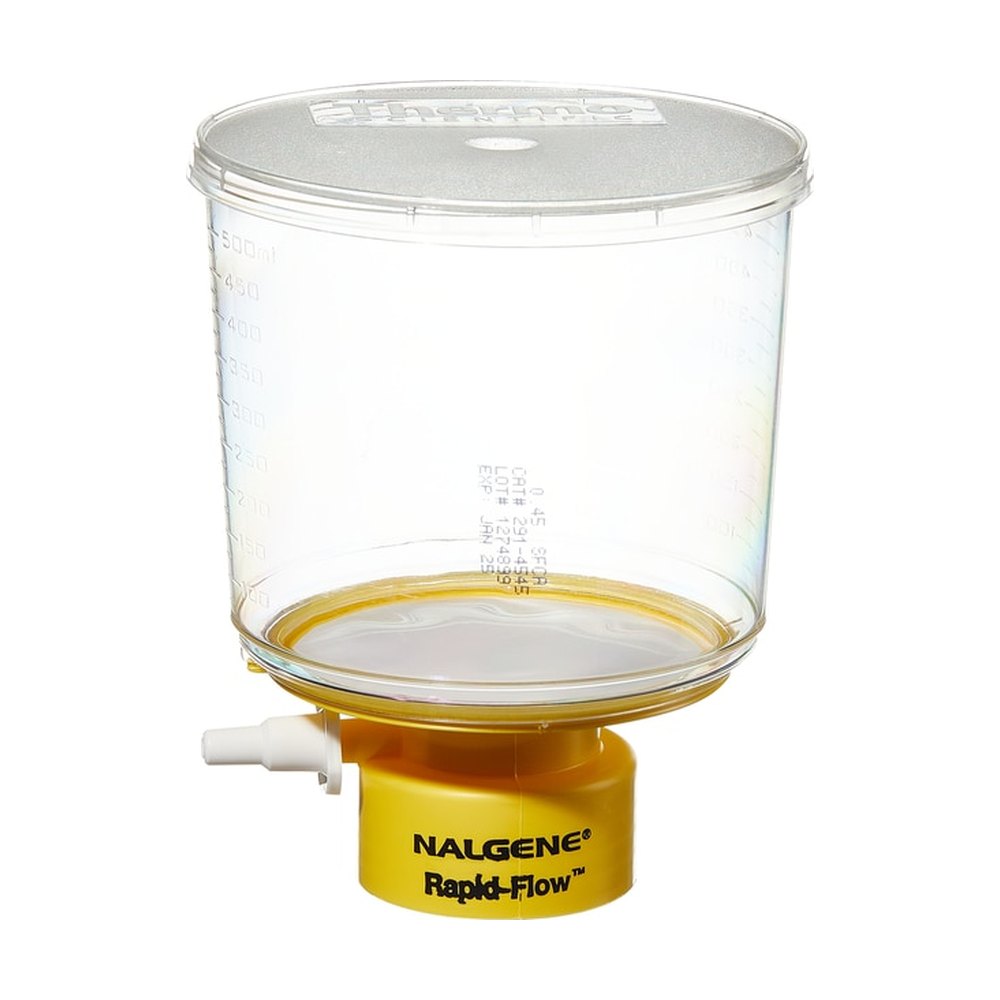 Thermo Scientific&trade;&nbsp;Filtres pour bouchons de flacons jetables stériles Nalgene&trade; Rapid-Flow&trade; avec membrane en PES