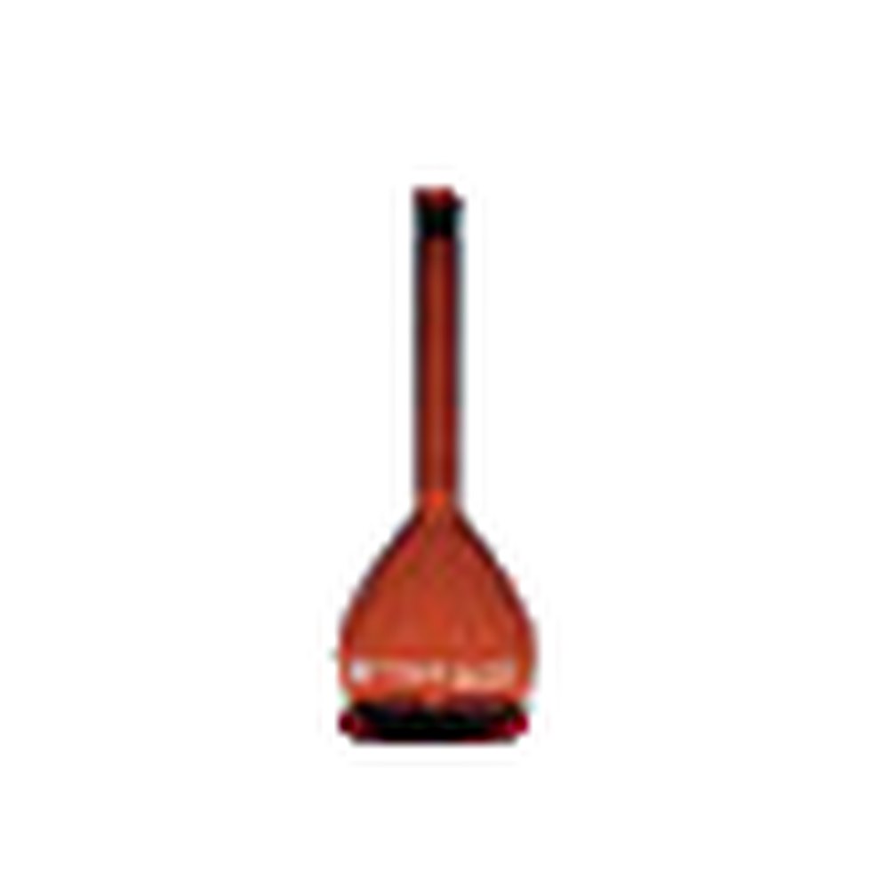 Fiole jaugée classe A en verre borosilicaté ambré Pyrex&trade;