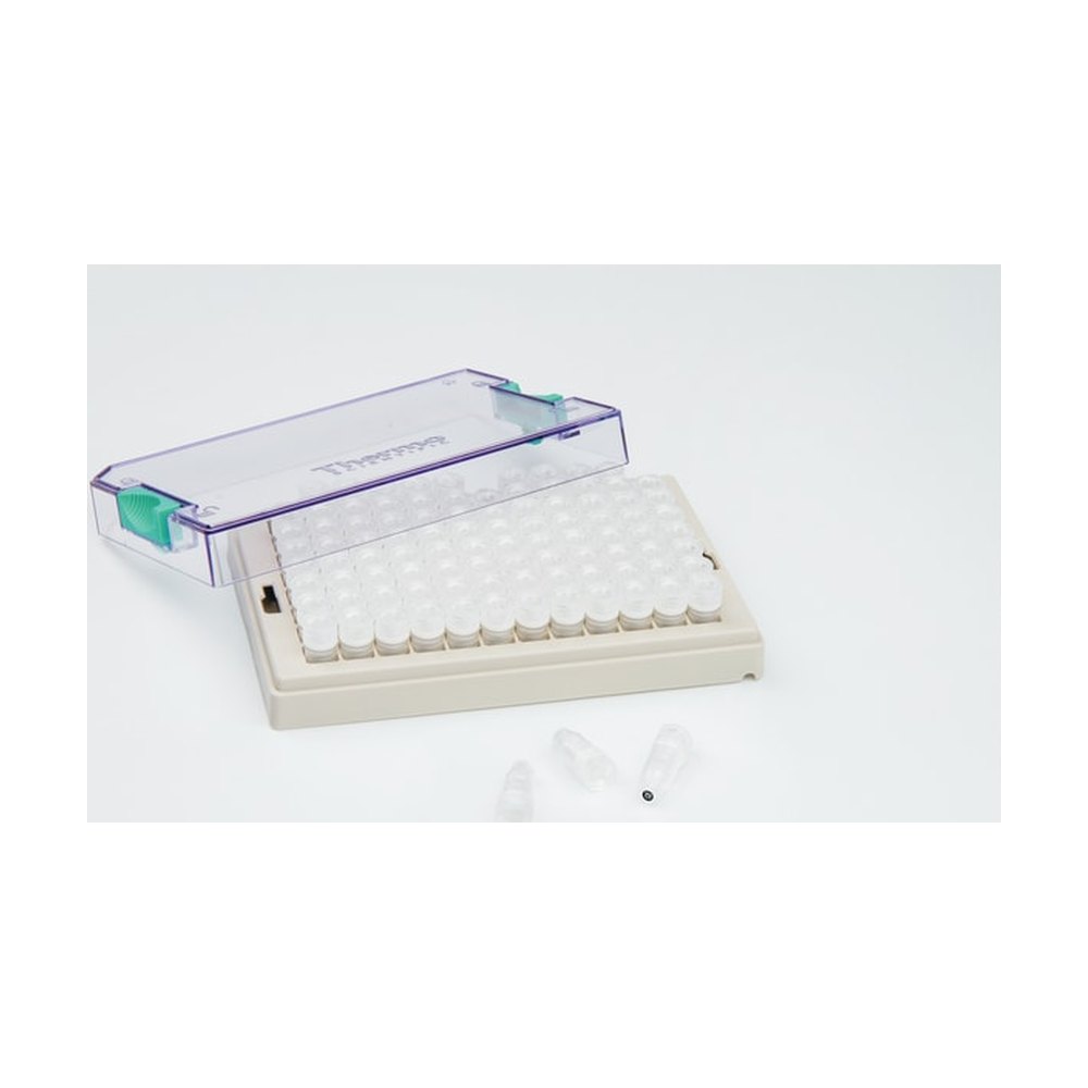 Thermo Scientific&trade;&nbsp;Tubes de stockage à faible volume Matrix&trade; avec bouchons vissés et codes-barres 2D, tube de stockage avec code 2D dans rack à code-barres