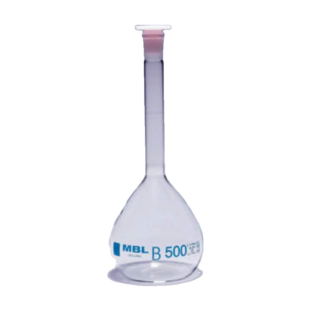 Fiole jaugée classe B en verre borosilicaté MBL&trade;