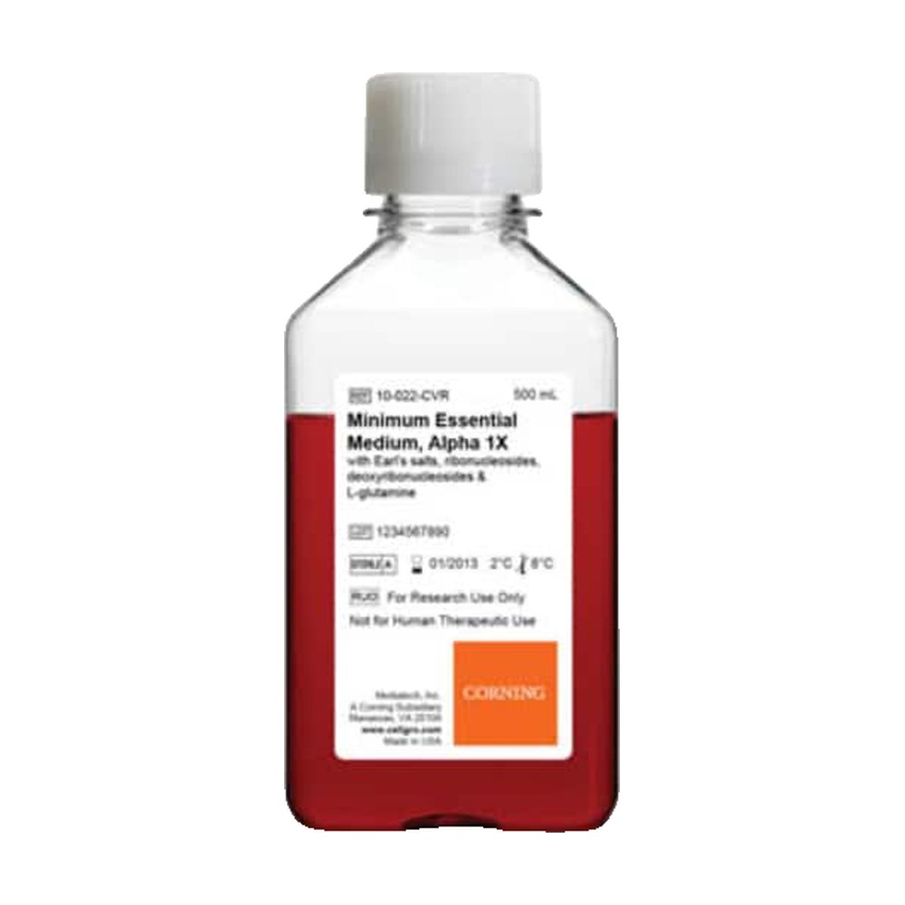 Corning&trade;&nbsp;Milieu liquide de culture cellulaire basale : modification alpha du milieu 1X (AMEM) d’Eagle