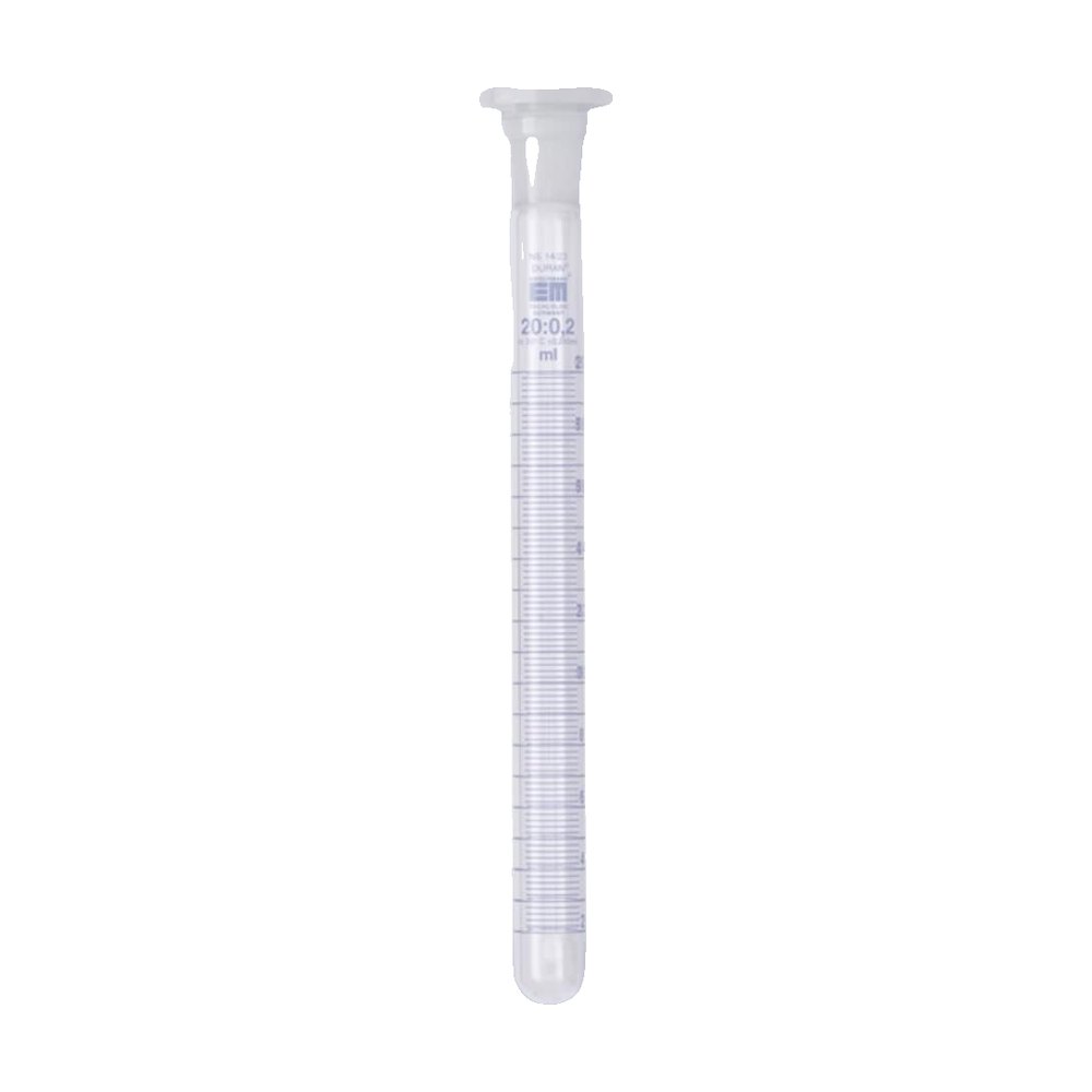 Hirschmann&trade;&nbsp;Tubes à essai en verre borosilicaté, graduation bleue