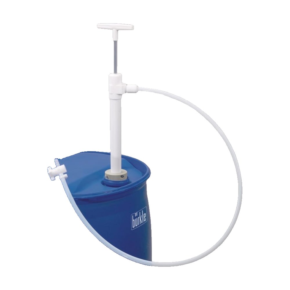 Buerkle™ Pompe de transvasement en PTFE ultra-pure avec tuyau de décharge