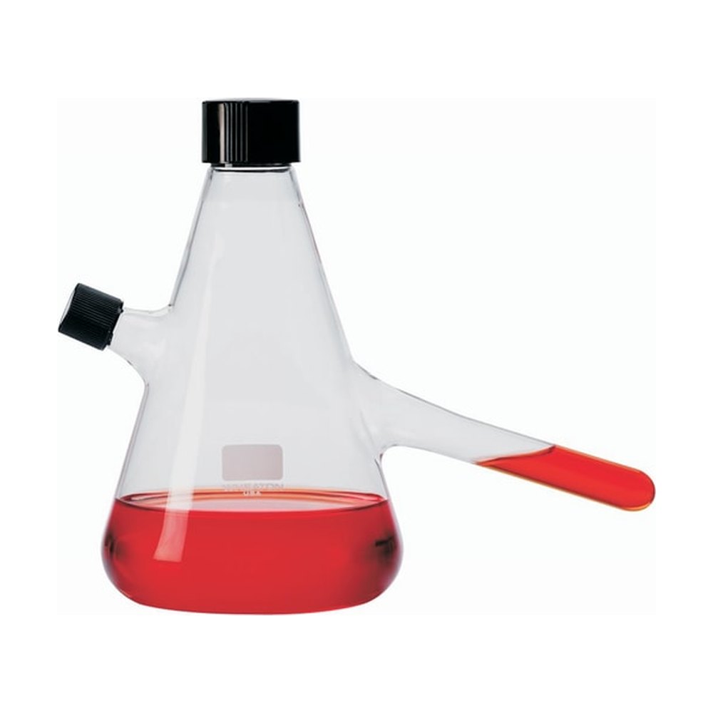DWK Life Sciences&nbsp;Flacon de culture Nephelo Wheaton&trade; avec port et bouchons de nettoyage