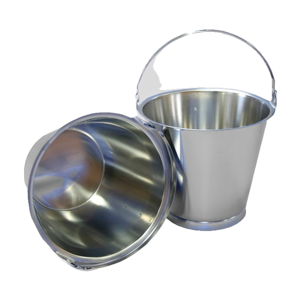 Sampling Systems&trade;&nbsp;Seaux en acier inoxydable avec bande de jupe et graduations