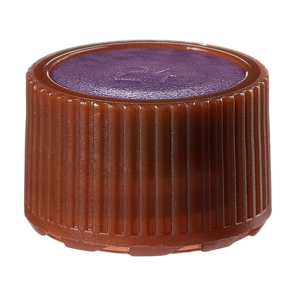 Thermo Scientific™ Bouchons ambrés à profil haut en PPCO Nalgene™, avec inserts de couleur pour flacons de micro-conditionnement : non stériles