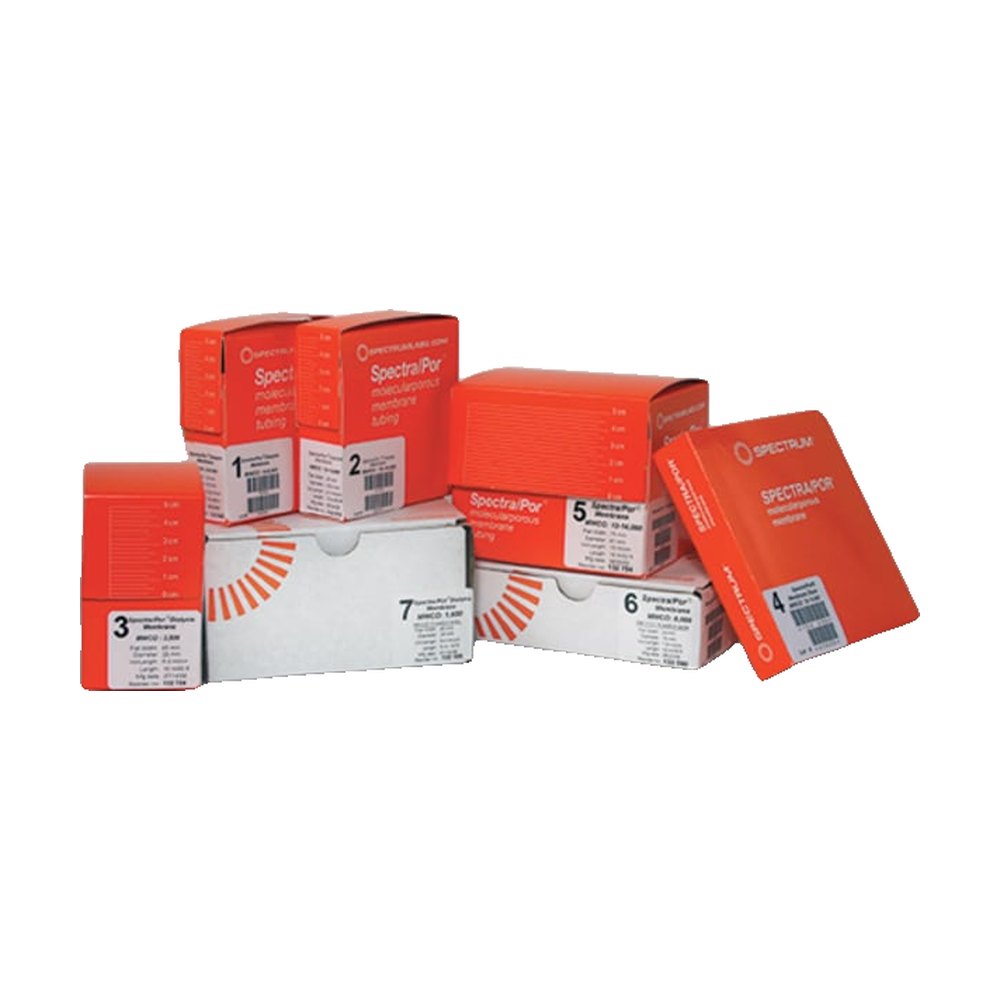 Spectrum&trade;&nbsp;Kits de dialyse pré-traitée de laboratoire en RC standard Spectra/Por&trade; 7 Seuil de rétention des molécules 10 000 Da