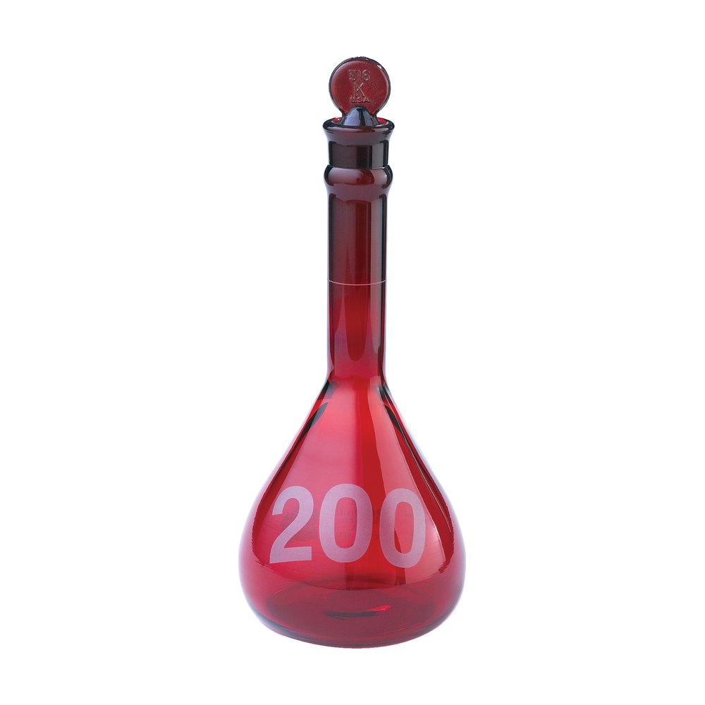 DWK Life Sciences&nbsp;Fioles jaugées de classe A en verre haute résistance RAY-SORB&trade; KIMAX&trade; avec bouchons en verre