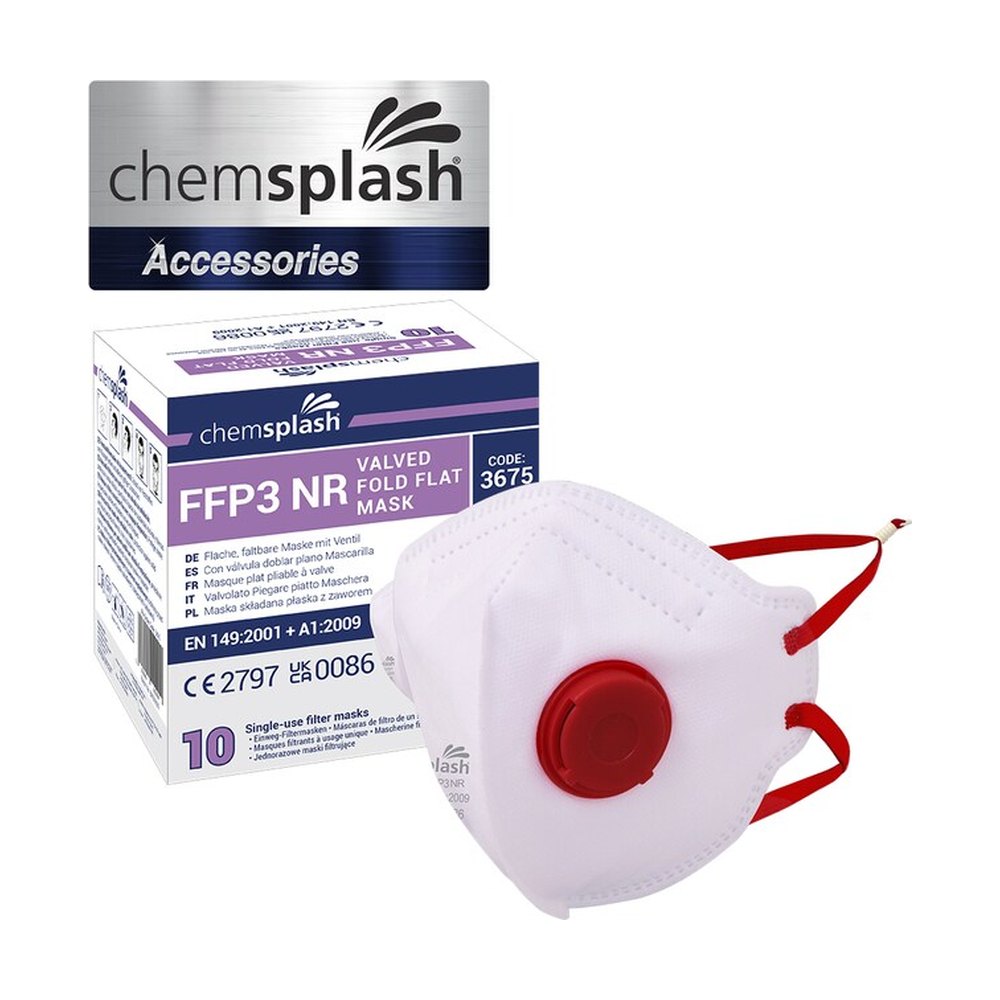 Chemsplash&nbsp;Masque pliable FFP3 avec soupape
