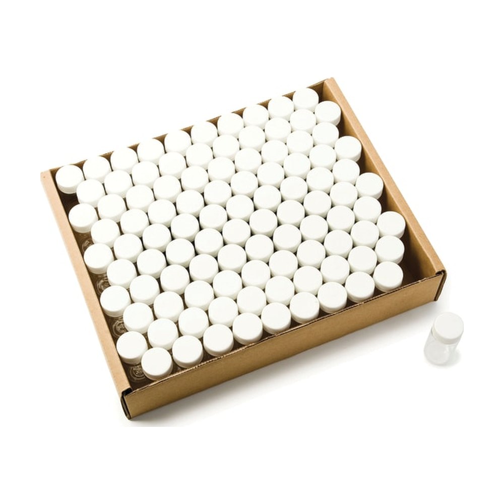 Fisherbrand™ Kit de flacons EPA 24-400, filetage à vis, verre transparent, bouchon à vis en PP blanc, orifice central, septum en silicone / PTFE, montés