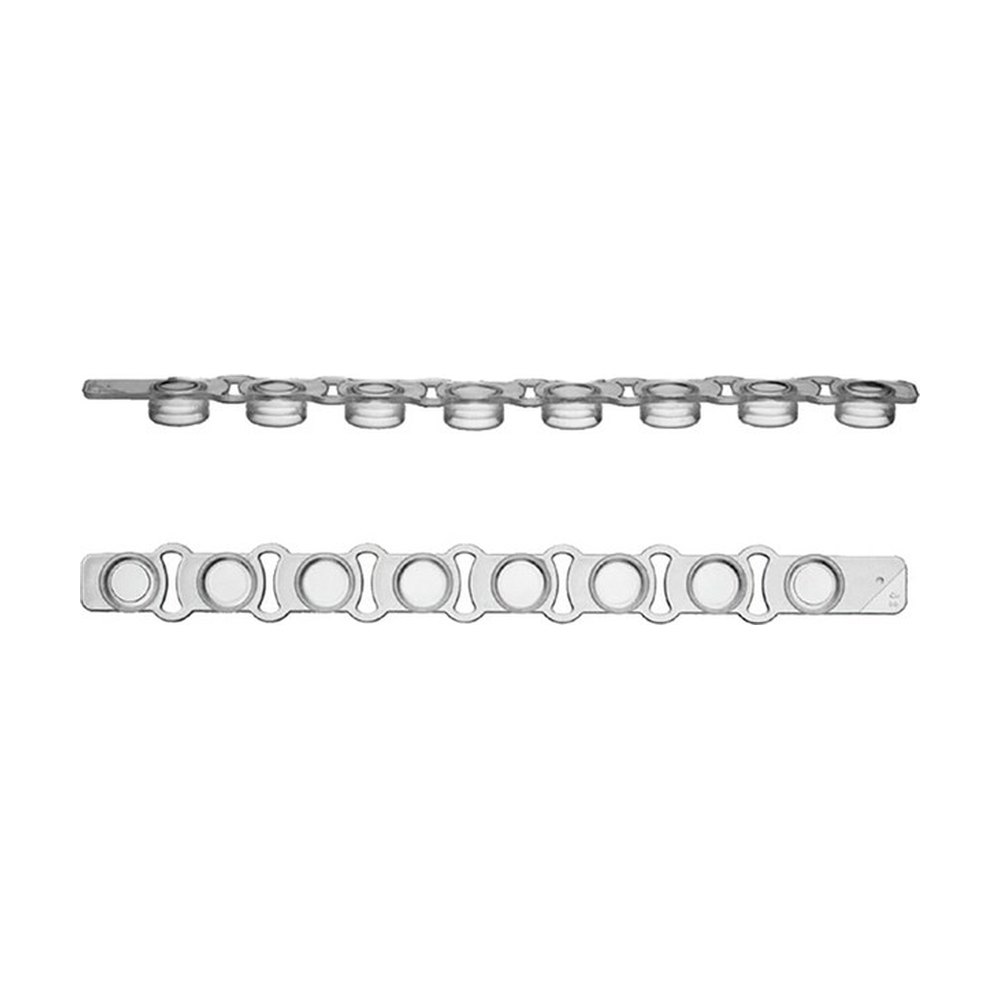 Labcon&trade;&nbsp;Barrettes de 8 bouchons optiquement transparents PurePlus&trade; pour tubes de PCR en temps réel
