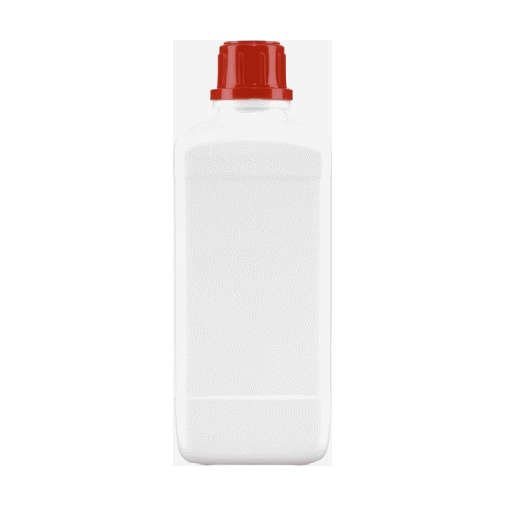Kautex&trade;&nbsp;Flacon à col étroit carré blanc en PEHD