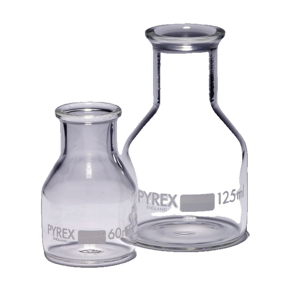 Flacon conique cylindrique en verre borosilicaté Pyrex&trade;