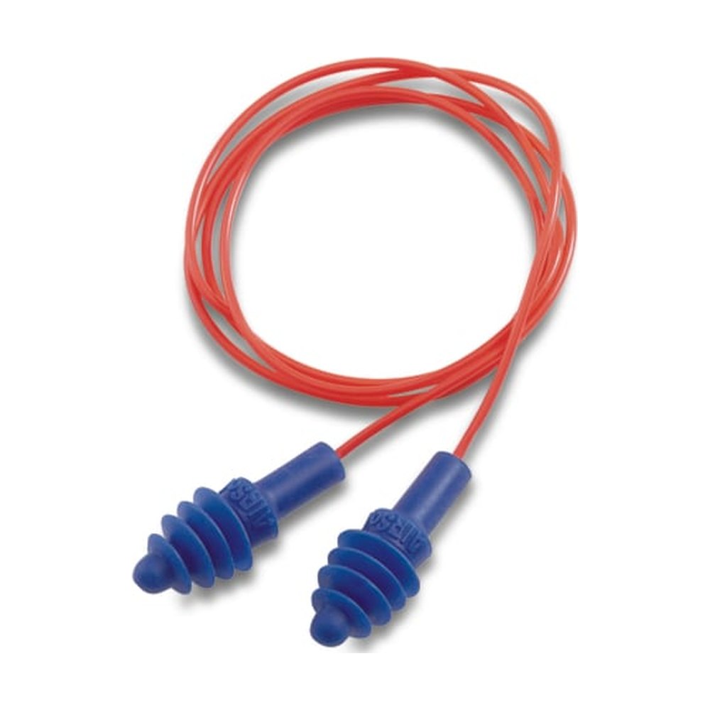 Sperian&trade;&nbsp;Bouchons d’oreille avec cordon en vinyle rouge Airsoft&trade; Honeywell&trade;