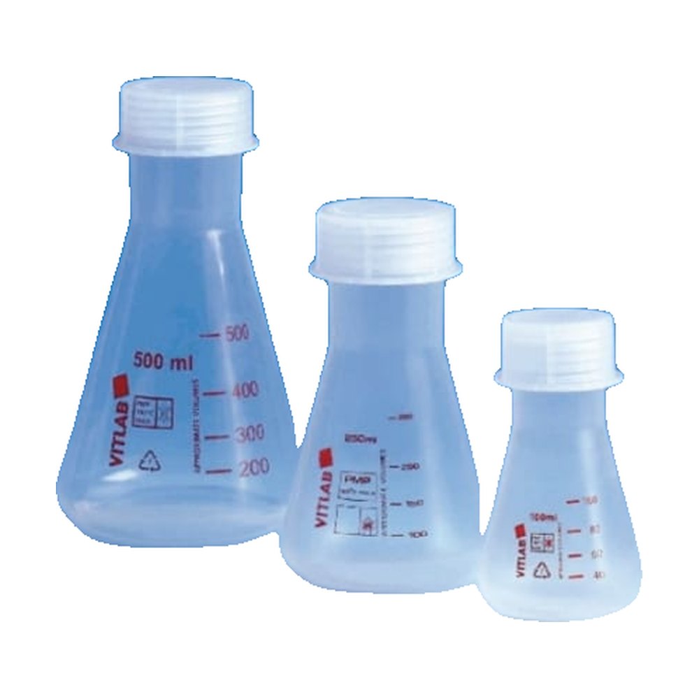 BrandTech&trade;&nbsp;Flacons Erlenmeyer à col large PMP