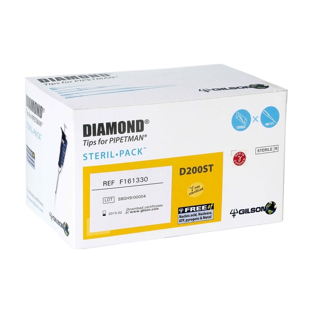 Gilson&trade;&nbsp;Pointes de pipettes stériles Diamond&trade; Sterlipack&trade;