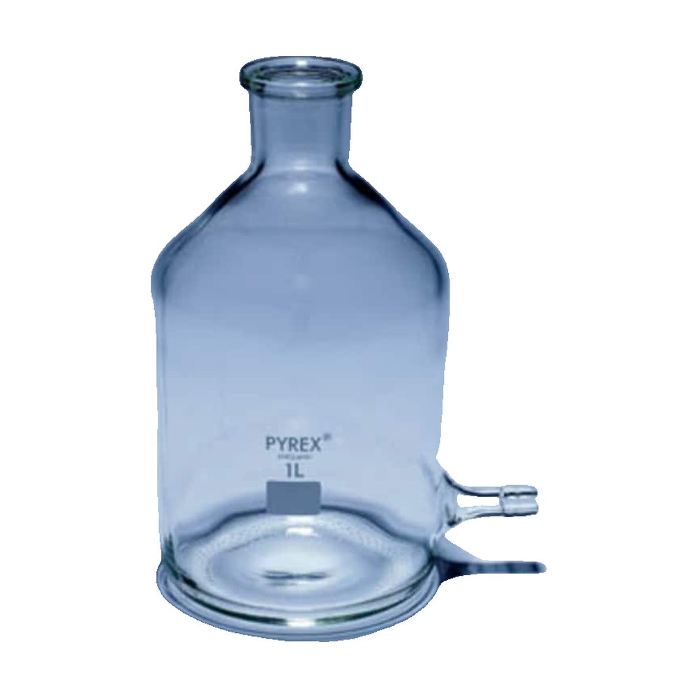Flacon à vide Pyrex&trade; avec embout latéral pour tubulure