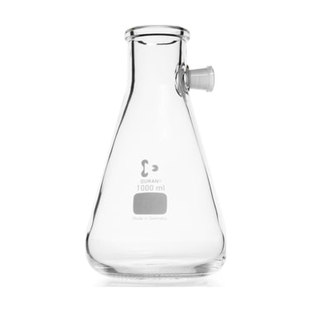 DWK Life Sciences DURAN™ Fiole à vide, avec tubulure latérale, forme Erlenmeyer