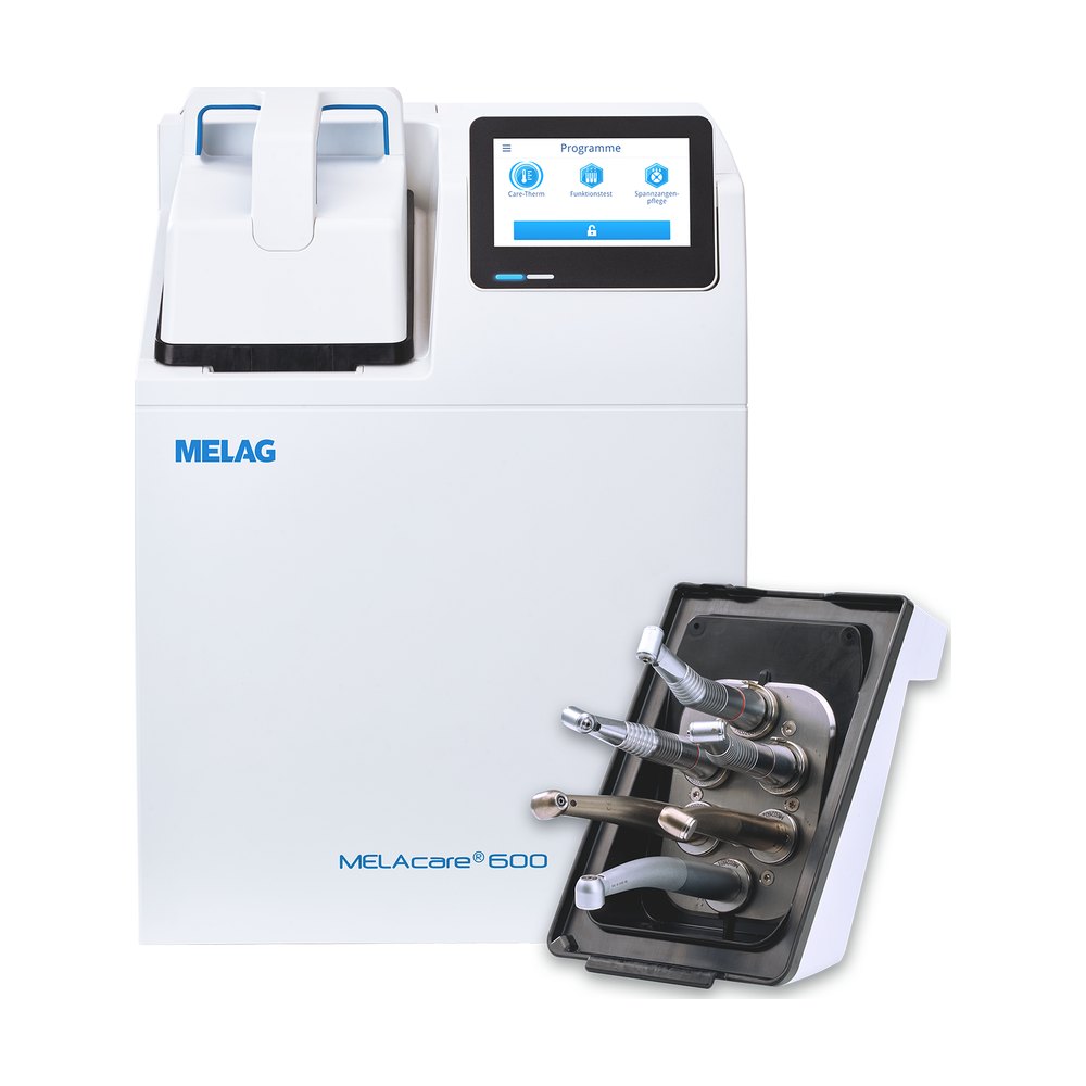 Unité de retraitement MELAG MELAcare – nettoyage, désinfection thermique et lubrification des porte-instruments