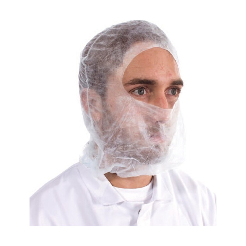 Cagoule jetable en polypropylène Chemsplash