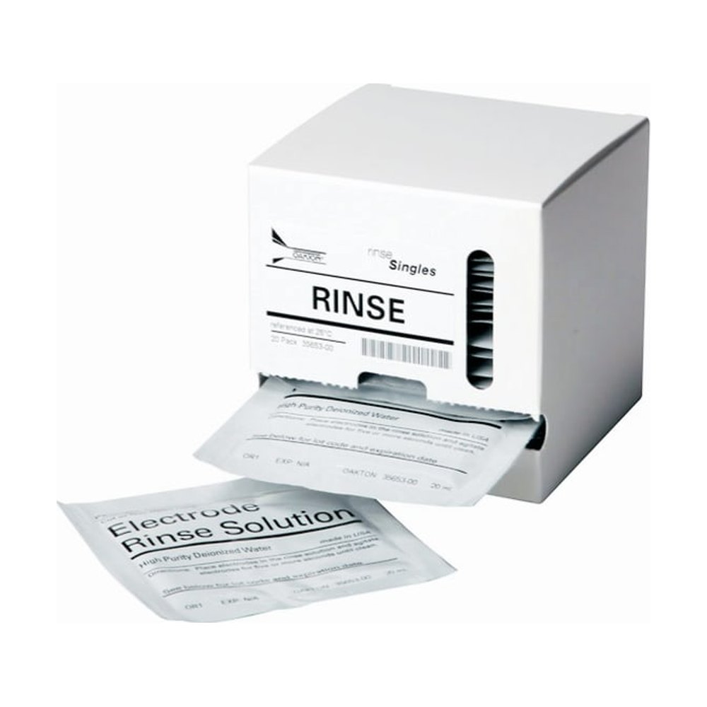 Cole-Parmer&trade;&nbsp;Sachets de solution de rinçage à l’eau déminéralisée Oakton&trade; ; lot de 20