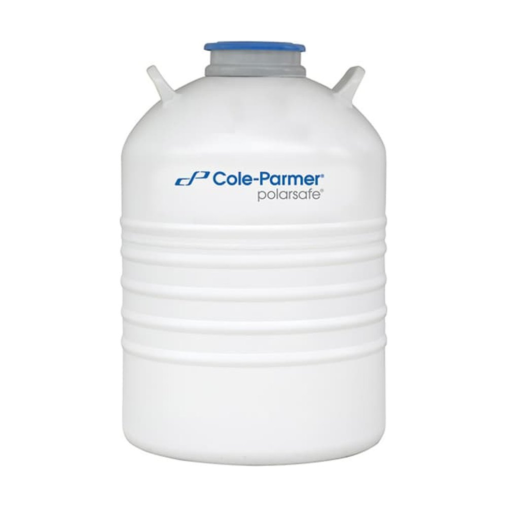 Cole-Parmer&trade;&nbsp;Flacon Dewar de stockage cryogénique PolarSafe&trade;PolarSafe avec racks