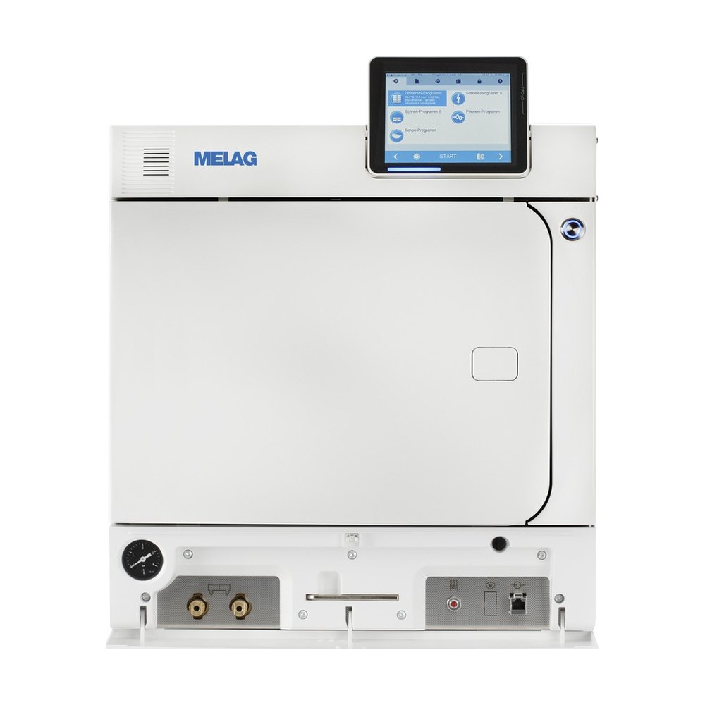 Autoclave MELAG Vacuklav 40 B+ Evolution – classe B, 18 L, raccordement fixe